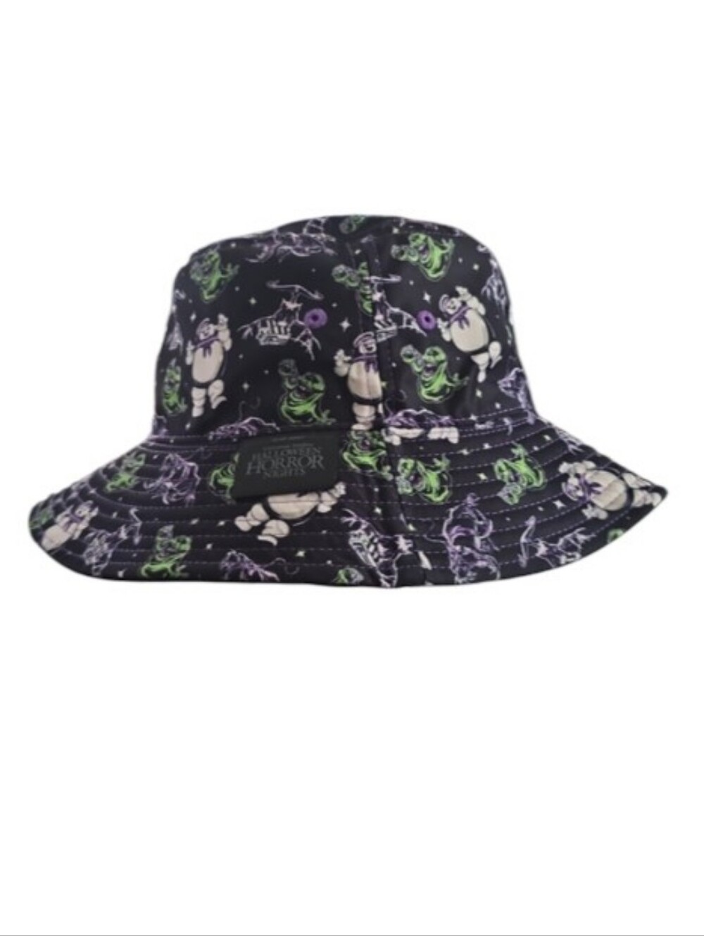 Universal HHN 2024 Ghostbusters Reversible Bucket Hat Slimer Stay Puft NWT